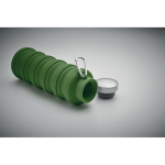 Borraccia pieghevole in silicone con moschettone 500 ml