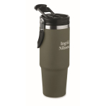 Bicchiere a doppia parete con cannuccia, beccuccio e manico da 850ml seconda vista principale