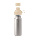 Borraccia fatta con materiali riciclati con tazza 620ml Ocean Bottle color sabbia seconda vista