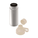 Borraccia fatta con materiali riciclati con tazza 620ml Ocean Bottle color sabbia quarta vista