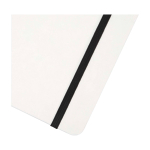 Taccuino con copertina rigida e carta in pietra A5 fogli a righe color bianco vista dettaglio 1