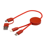 Cavo di ricarica rapida in plastica riciclata sincronizzazione 5 in 1 terza vista