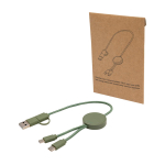 Cavo di ricarica rapida in plastica riciclata sincronizzazione 5 in 1