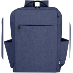 Zaino in poliestere riciclato con scomparto per PC 15” seconda vista frontale