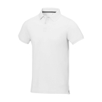 Polo a manica corta uomo in cotone piqué 200 g/m² Elevate Life color bianco