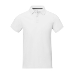 Polo a manica corta uomo in cotone piqué 200 g/m² Elevate Life color bianco