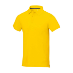 Polo a manica corta uomo in cotone piqué 200 g/m² Elevate Life color giallo