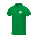 Polo a manica corta uomo in cotone piqué 200 g/m² Elevate Life vista con stampa serigrafica