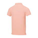 Polo a manica corta uomo in cotone piqué 200 g/m² Elevate Life terza vista posteriore