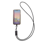 Cavo con cordino per cellulare ecologico con 3 porte di ricarica Terra color grigio nona vista