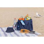 Borsa termica XL in RPET con due manici e tracolla da 30L Sonny Aware color blu mare vista ambiente 2