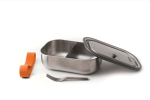 Lunch box in acciaio inox con posate e fascia Black+Blum da 1 litro quinta vista
