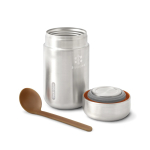 Borraccia termica in acciaio inox anti perdita Black+Blum da 400ml vista con logo