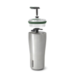 Bicchiere termico in acciaio inox antigoccia Black+Blum da 600ml color verde oliva terza vista