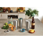 Bicchiere termico in acciaio inox antigoccia Black+Blum da 600ml color verde oliva