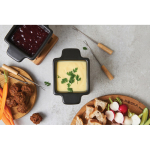 Set fonduta in ceramica di alta gamma con garanzia a vita Boska color nero vista ambiente