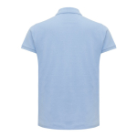 Polo piqué in cotone riciclato donna casual fit M da 220 g/m2 Iqoniq color azzurro ciano seconda vista