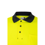 Polo a maniche lunghe extra large ad alta visibilità 150g/m2 Velilla color giallo sesta vista
