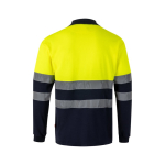 Polo a maniche lunghe extra large ad alta visibilità 150g/m2 Velilla color giallo