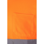 Polo a maniche lunghe extra large ad alta visibilità 150g/m2 Velilla color arancione quinta vista