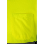 Polo da lavoro a maniche lunghe con bande riflettenti 160 g/m2 Velilla color giallo settima vista