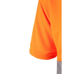 Polo bicolore da lavoro microforata in poliestere 160g/m2 Velilla color arancione sesta vista