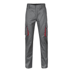Pantaloni da lavoro multitasche in cotone e poliestere 200g/m2 Velilla color rosso seconda vista