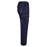 Pantaloni da lavoro multitasche in cotone e poliestere 200g/m2 Velilla color giallo quarta vista