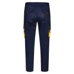 Pantaloni da lavoro multitasche in cotone e poliestere 200g/m2 Velilla color giallo