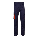Pantaloni da lavoro multitasche in cotone e poliestere 200g/m2 Velilla color arancione seconda vista
