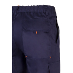 Pantaloni da lavoro multitasche in cotone e poliestere 200g/m2 Velilla color arancione sesta vista