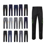 Pantaloni da lavoro multitasche in cotone e poliestere 200g/m2 Velilla vari colori