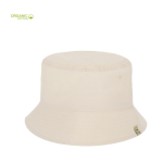 Cappello bob in cotone 100% organico color naturale