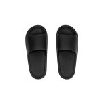 Infradito monocolore flessibili con fascia larga sul collo del piede color nero prima vista