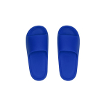 Infradito monocolore flessibili con fascia larga sul collo del piede color blu prima vista