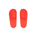 Infradito monocolore flessibili con fascia larga sul collo del piede color rosso prima vista
