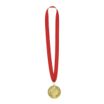 Classica medaglia dorata con nastro rosso