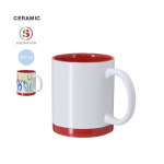 Tazza in ceramica con dettagli di diverso colore da sublimare 350ml