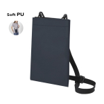 Tracolla in PU con unico scomparto e chiusura in velcro