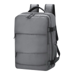 Zaino con più scomparti portaoggetti per laptop 15'' color grigio prima vista