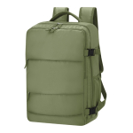 Zaino con più scomparti portaoggetti per laptop 15'' color verde prima vista