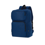 Zaino in morbido poliestere RPET per tablet e laptop fino a 15'' color blu mare prima vista