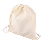 Zaino con coulisse in cotone naturale Oeko-Tex® da 150 g/m2 prima vista