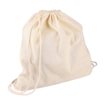 Zaino con coulisse in cotone naturale Oeko-Tex® da 150 g/m2 terza vista