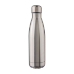 Borraccia in acciaio inox riciclato a doppia parete da 500ml color argento prima vista