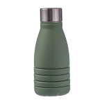Borraccia pieghevole silicone con tappo in acciaio e moschettone 550ml ottava vista