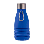 Borraccia pieghevole silicone con tappo in acciaio e moschettone 550ml prima vista