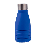 Borraccia pieghevole silicone con tappo in acciaio e moschettone 550ml quarta vista