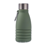 Borraccia pieghevole silicone con tappo in acciaio e moschettone 550ml quinta vista
