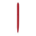 Penna in plastica riciclata monocolore con inchiostro nero color rosso prima vista